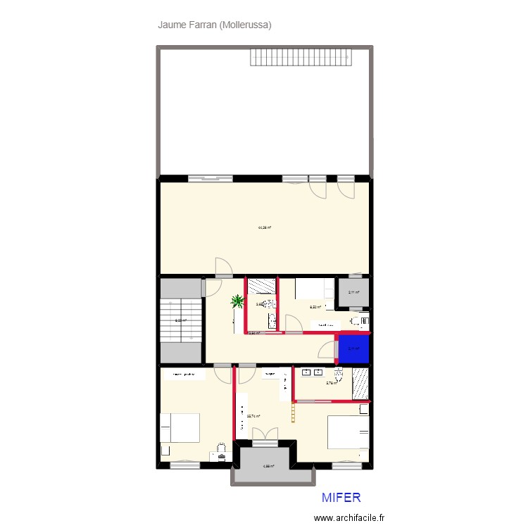 Jaume Farran  (Mollerussa) opcion segunda distribución. Plan de 0 pièce et 0 m2