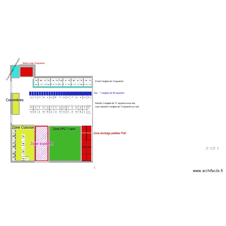 Zone Gisement 1 SEMAINE. Plan de 7 pièces et 92 m2