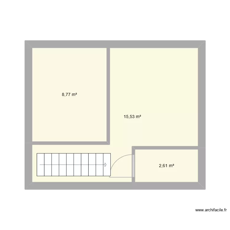 G6 ETG. Plan de 3  et 27 m²