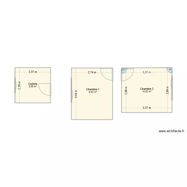 cuisine. Plan de 3 et 25 m² cuisine. Plan de 3 et 25 m²