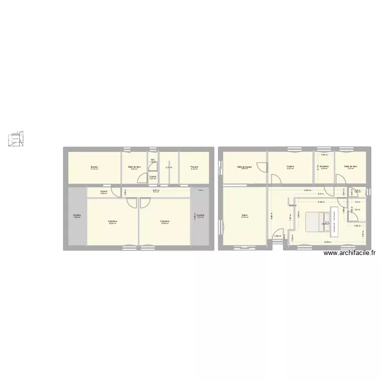 Plan Projection La Motte 2. Plan de 21 Pièces et 172 m² Plan Projection La Motte 2. Plan de 21 Pièces et 172 m²