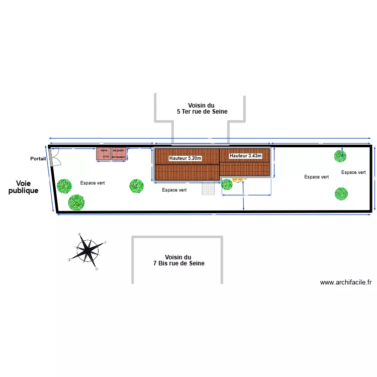 Maison Le Vésinet - Pompes à chaleur. Plan de 2 et 608 m² Maison Le Vésinet - Pompes à chaleur. Plan de 2 et 608 m²