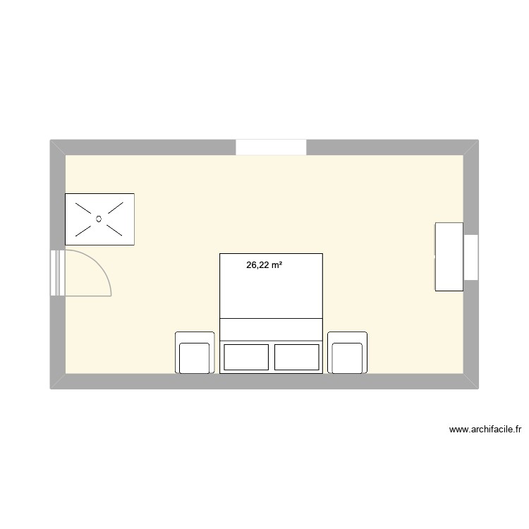chambre. Plan de 0 pièce et 0 m2