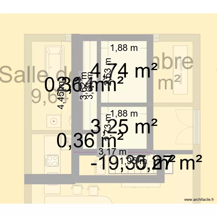 int&eacute;rieur. Plan de 