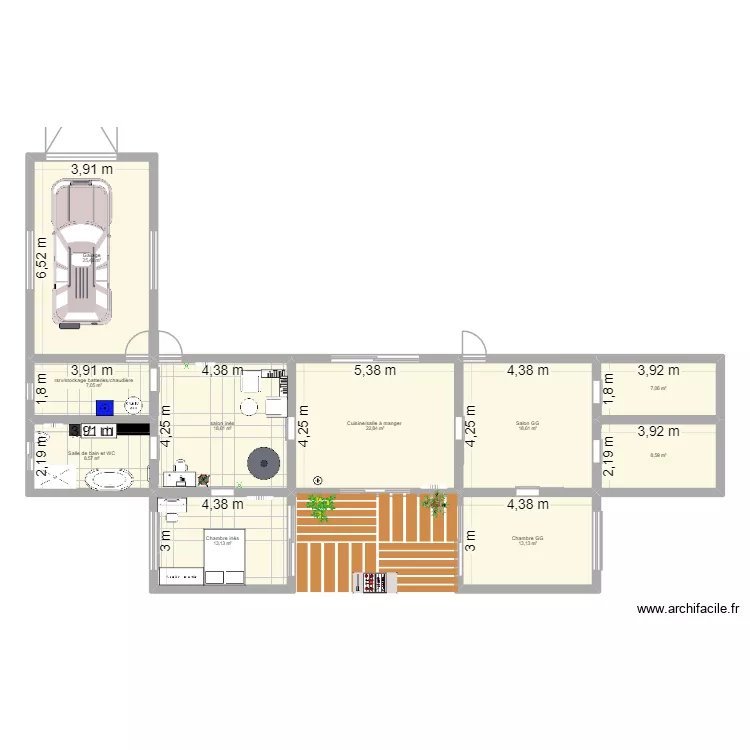 MAISON COLOC. Plan de 