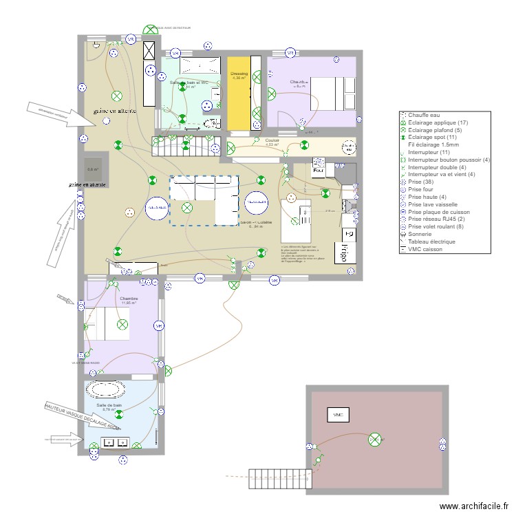 art'yss cenon V2.4. Plan de 10 pièces et 139 m2