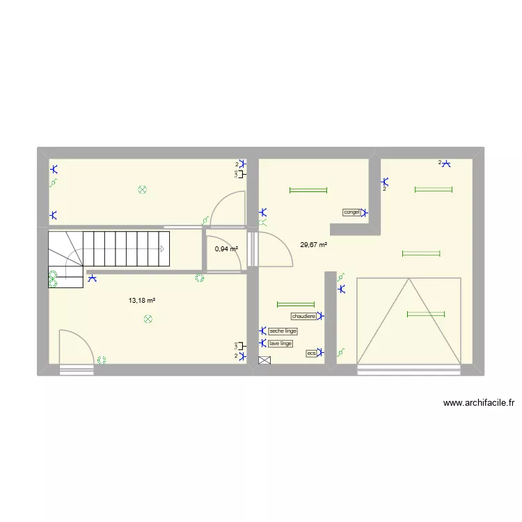 sandrine. Plan de 3 et 44 m² sandrine. Plan de 3 et 44 m²