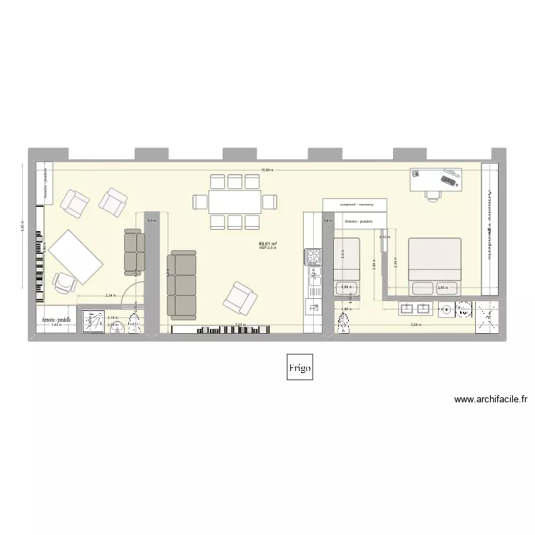 Petit Thouars 4. Plan de 1 Pièce et 90 m² Petit Thouars 4. Plan de 1 Pièce et 90 m²