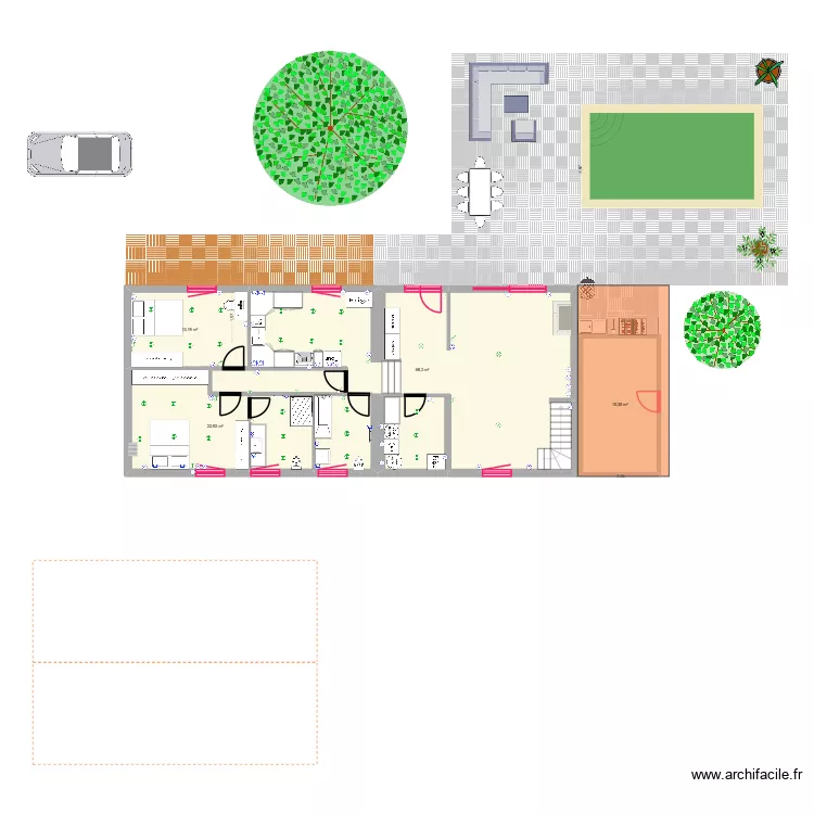 Maison Le Haillan Electricien 1. Plan de 9 et 174 m² Maison Le Haillan Electricien 1. Plan de 9 et 174 m²