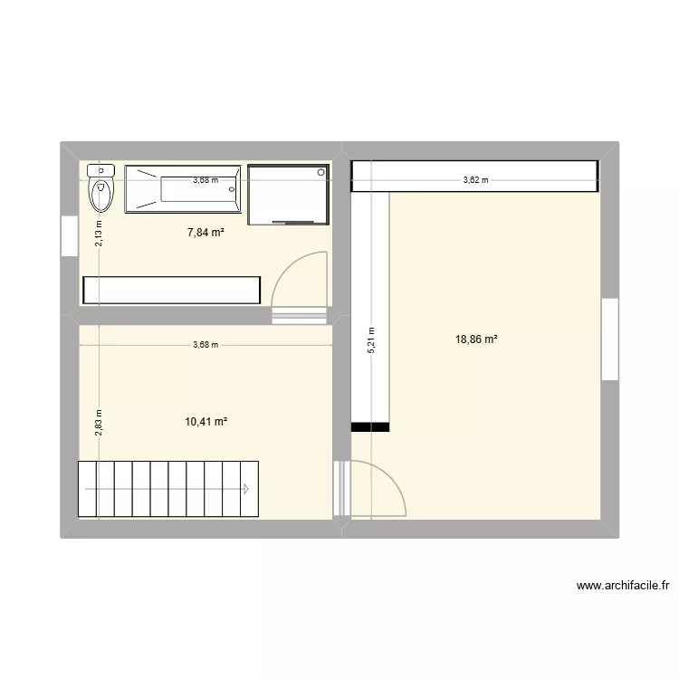 étage 1. Plan de 3 et 37 m² étage 1. Plan de 3 et 37 m²