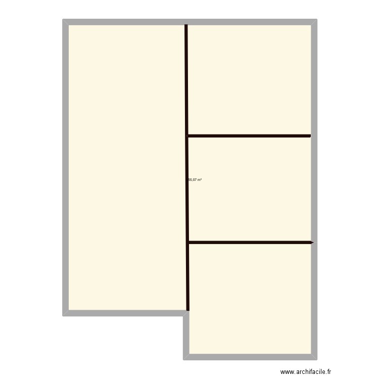 Étage Max et Léa 4. Plan de 1 pièce et 155 m2