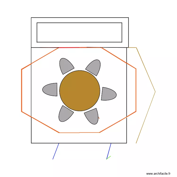 Plan du kiosque. Plan de 