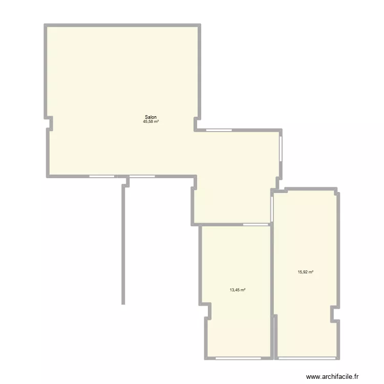 Appartement Annaba. Plan de 3 et 75 m² Appartement Annaba. Plan de 3 et 75 m²