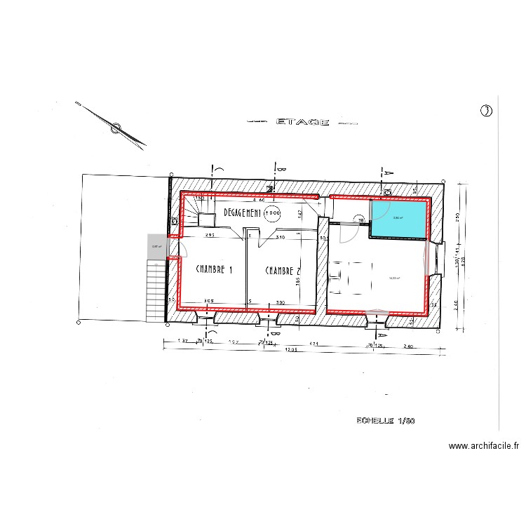 Fontenay - Buron- R+1. Plan de 0 pièce et 0 m2