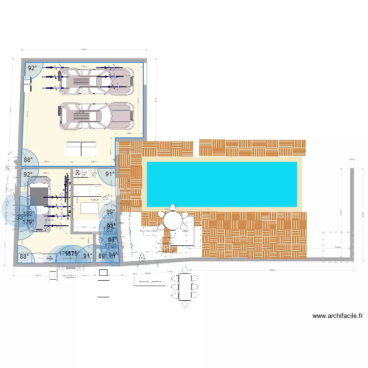 garage r&eacute; en 2 temps Novembre 2025. Plan de 