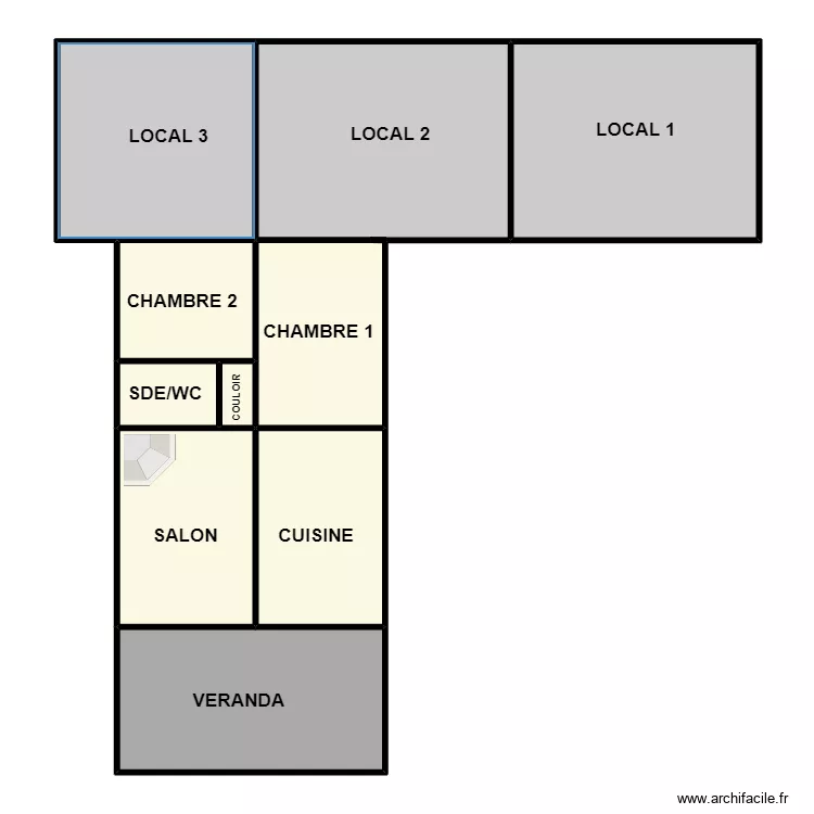 robard batiment. Plan de 