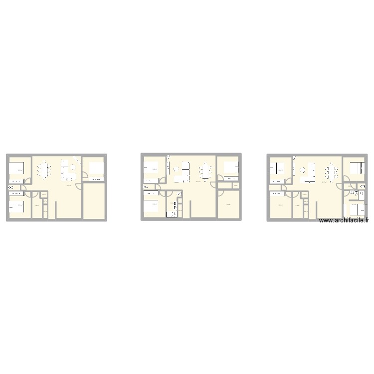 plan. Plan de 25 pièces et 318 m2