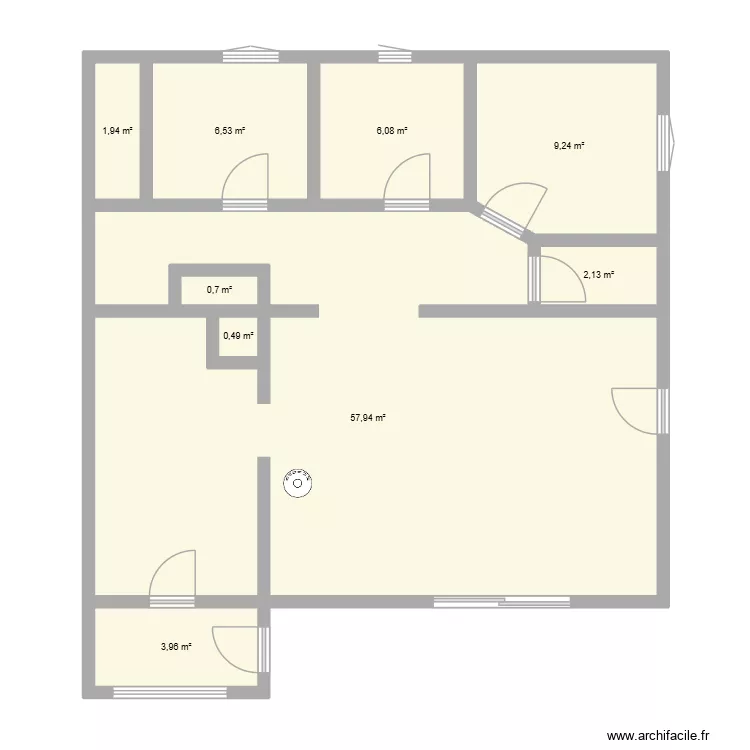 chignin. Plan de 9 Pièces et 89 m²
