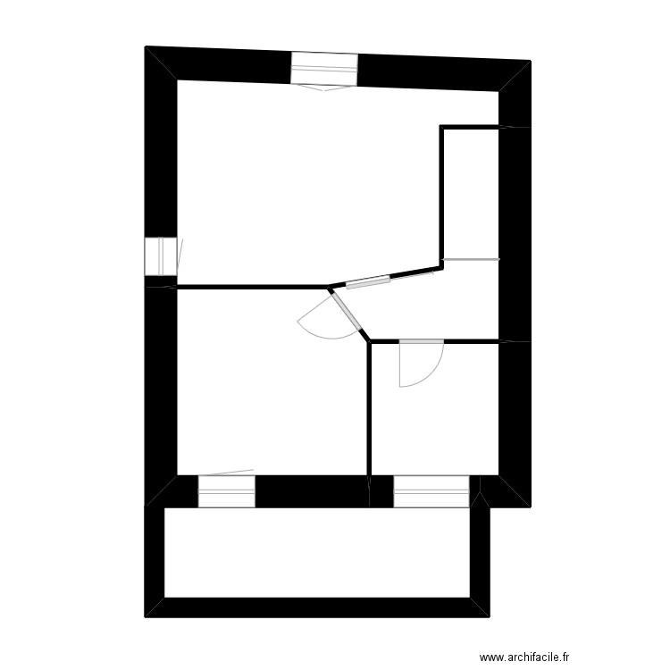 Lemoine. Plan de 6 pièces et 68 m2