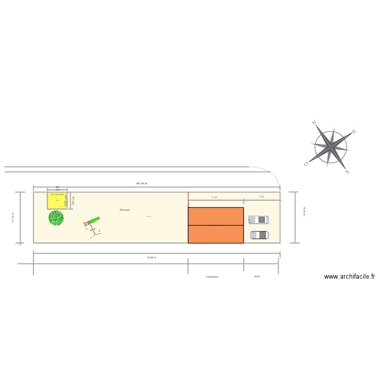 plan de masse 2. Plan de 0 pièce et 0 m2