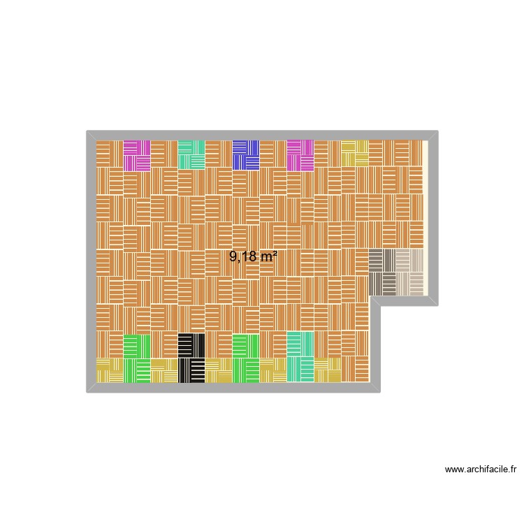 dalle  largeur. Plan de 0 pièce et 0 m2