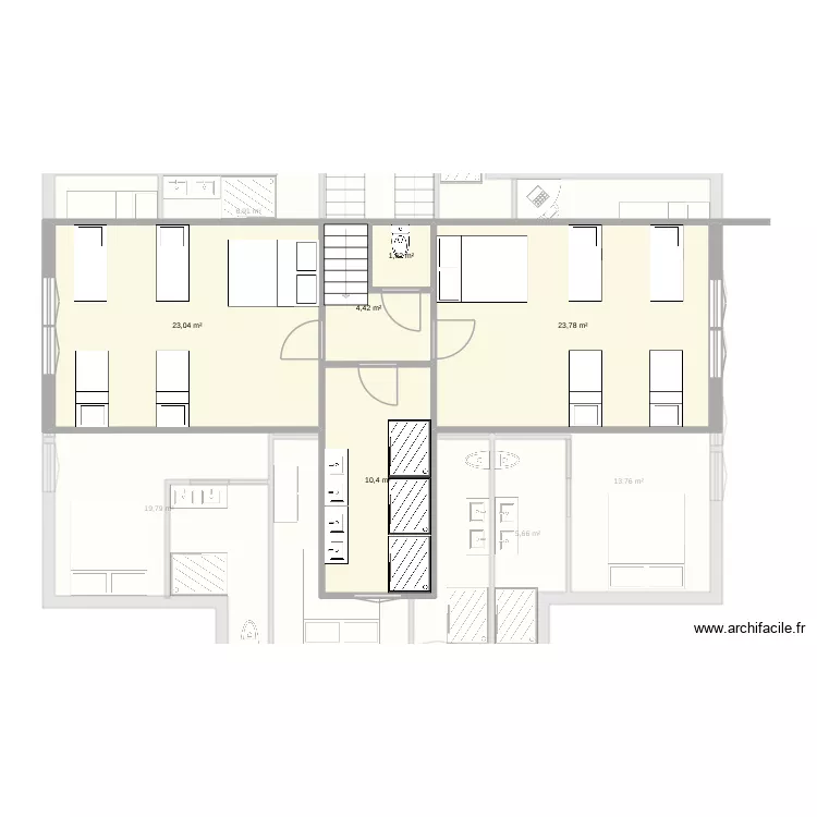 colinet 2. Plan de 12  et 186 m²