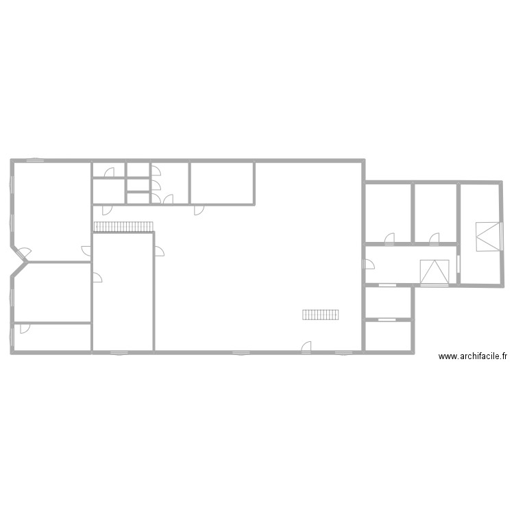 BARRANGER RDC. Plan de 18 pièces et 563 m2