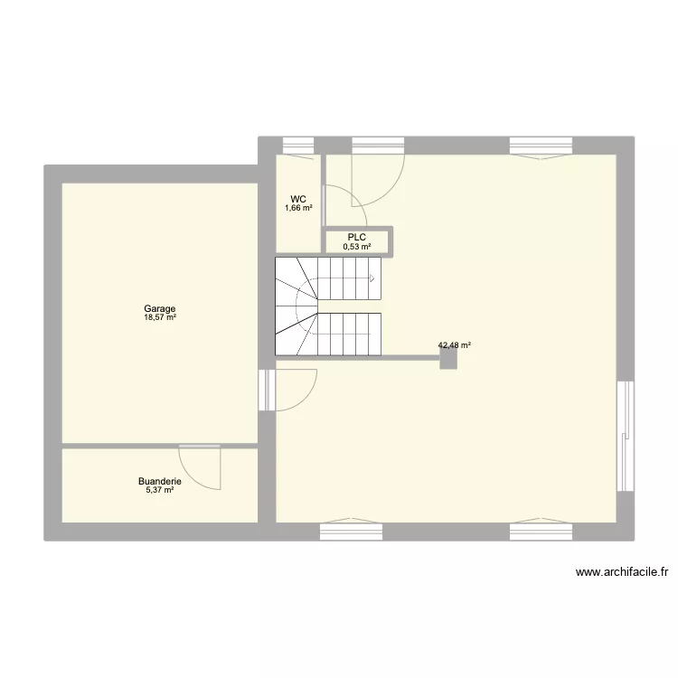 Maison avec bonnes c&ocirc;tes (PEUT MODIFIER). Plan de 