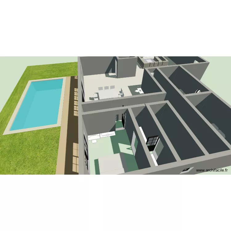 home. Plan de 3 Pièces et 126 m²