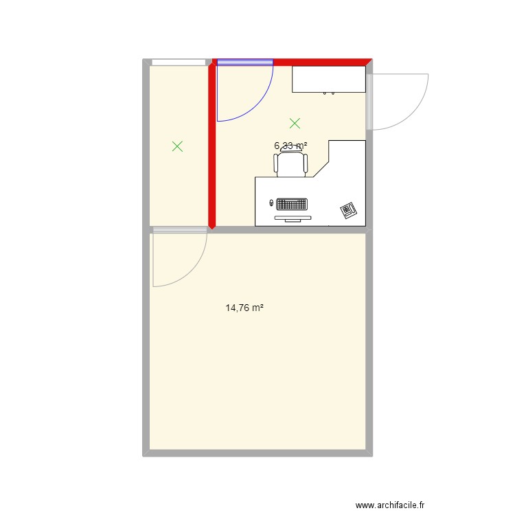 Bureau B34. Plan de 0 pièce et 0 m2