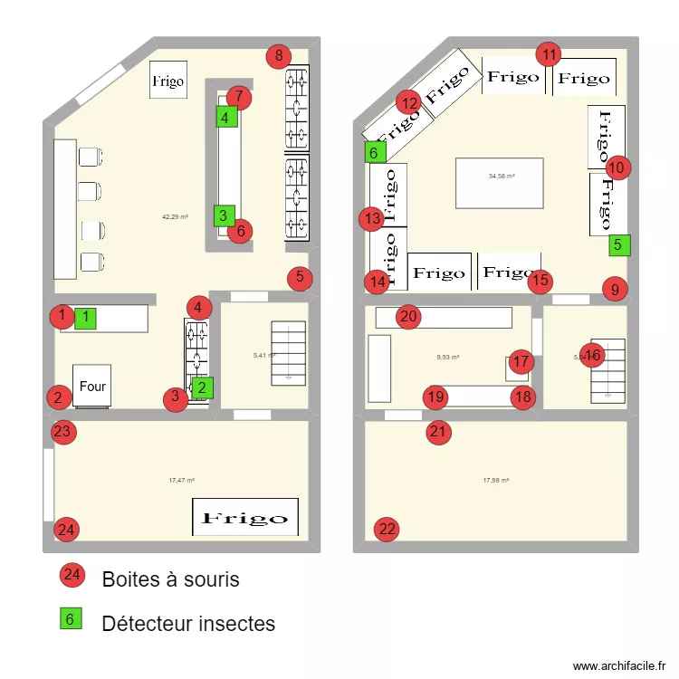 THE GOOD KATE. Plan de 