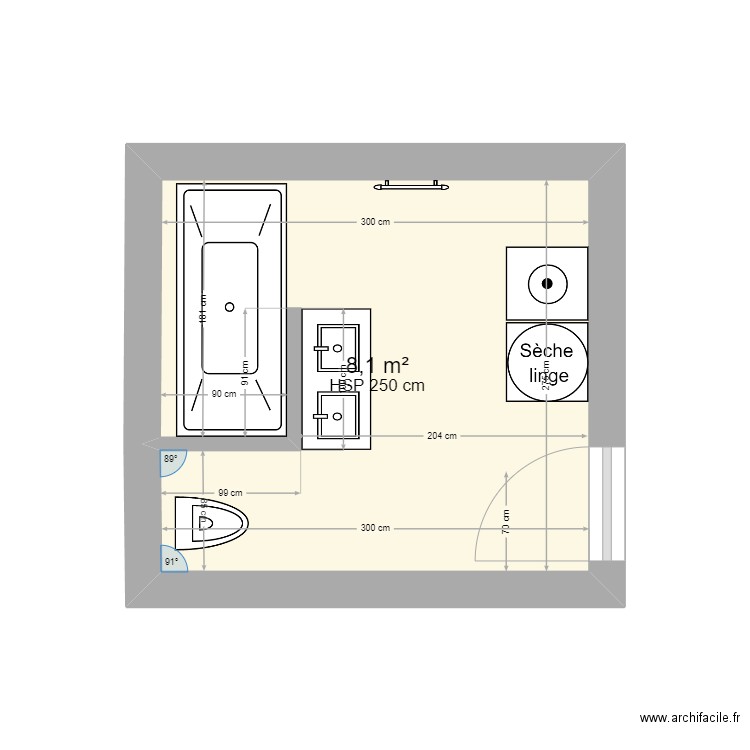 SDB 1er. Plan de 0 pièce et 0 m2