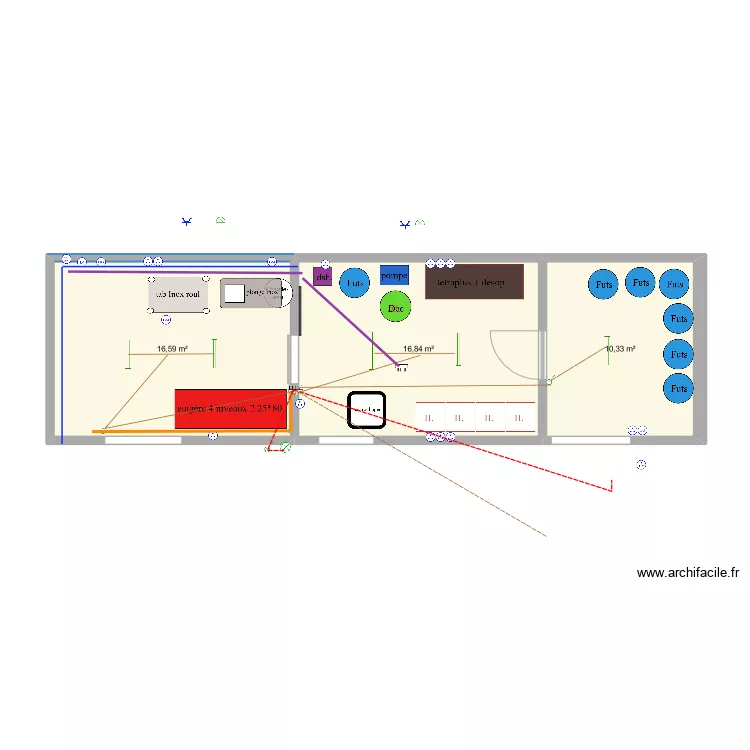 plan miellerie electricit&eacute;. Plan de 