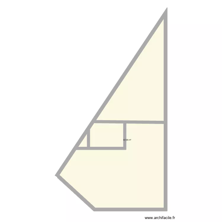 ultimate reverse bnbite. Plan de 1  et 68 m²