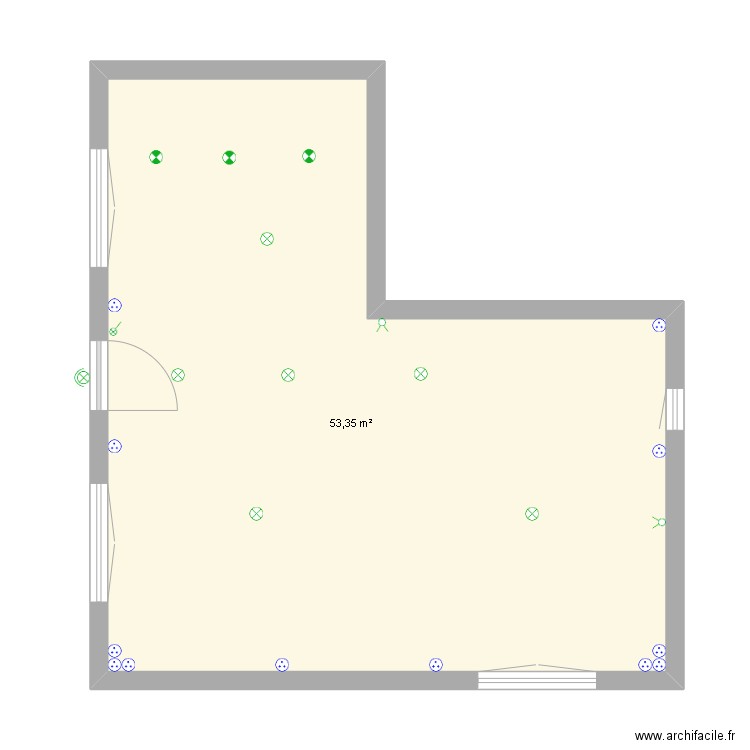 RDC Tréffiagat. Plan de 0 pièce et 0 m2