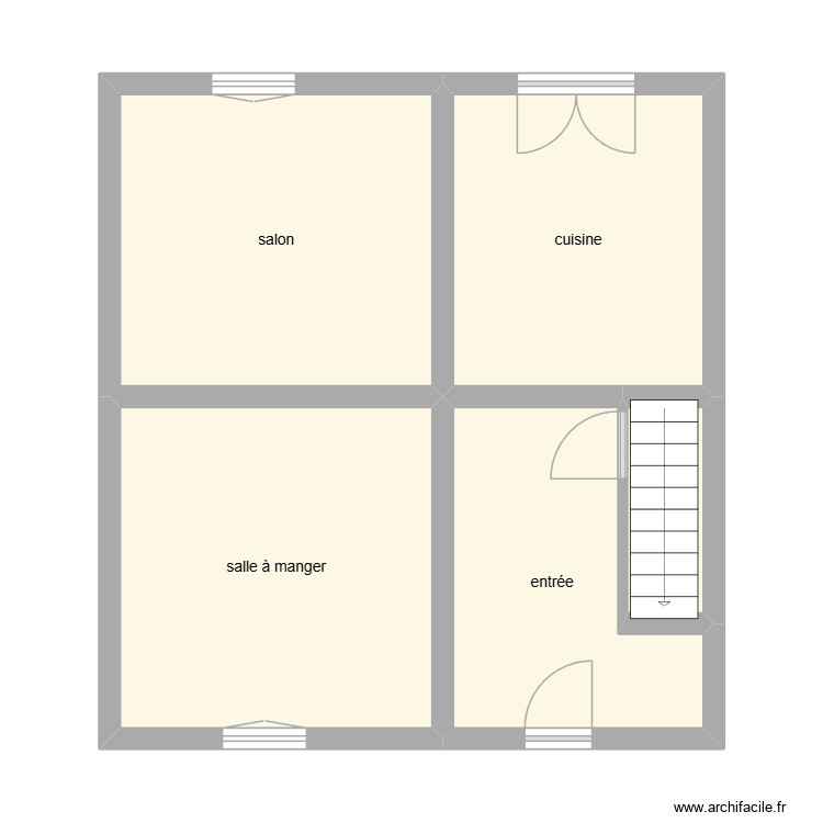 DENIS Patricia RDC état initial. Plan de 0 pièce et 0 m2