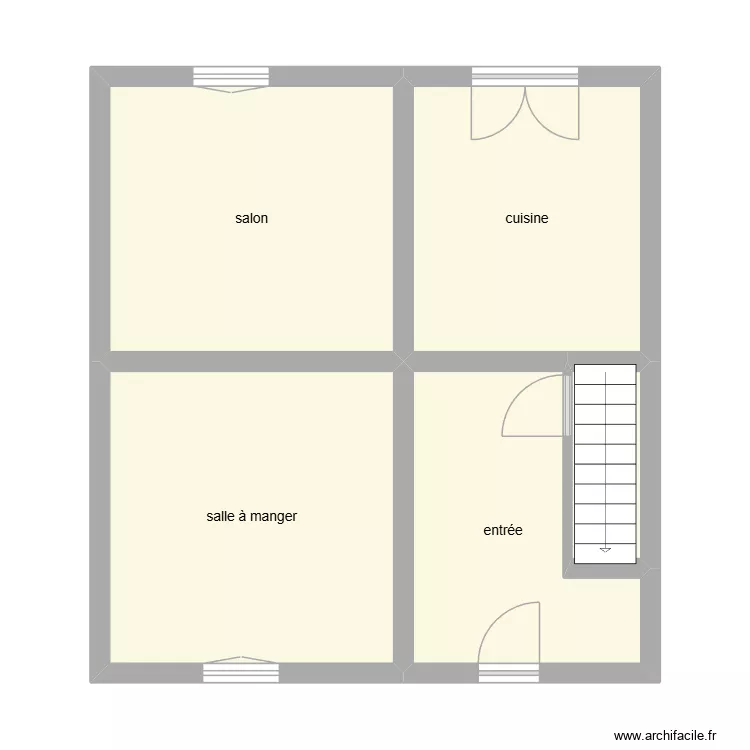 DENIS Patricia RDC état initial. Plan de 5 et 48 m² DENIS Patricia RDC état initial. Plan de 5 et 48 m²