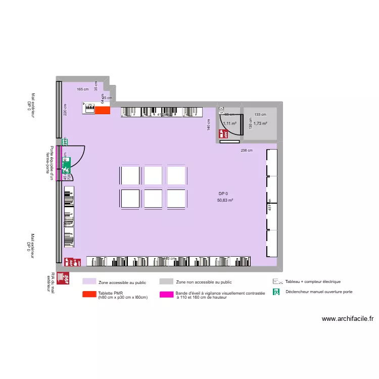 LES P&Eacute;PITES APRES TRAVAUX. Plan de 