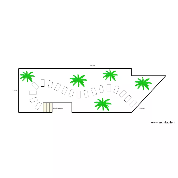 Alphonsine_zone_ombragee. Plan de 4  et 36 m²