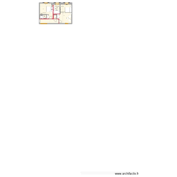 ESBA ETAGE V3.2. Plan de 6 pièces et 56 m2