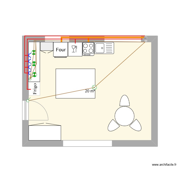 cuisine. Plan de 0 pièce et 0 m2 cuisine. Plan de 0 pièce et 0 m2