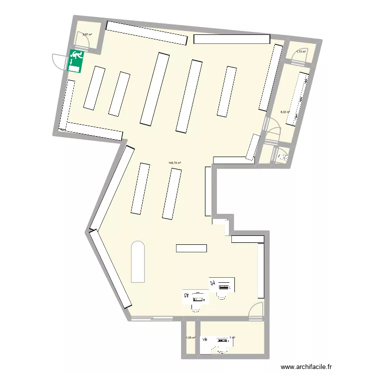 Plan de masse  - la vie claire. Plan de 6  et 167 m²