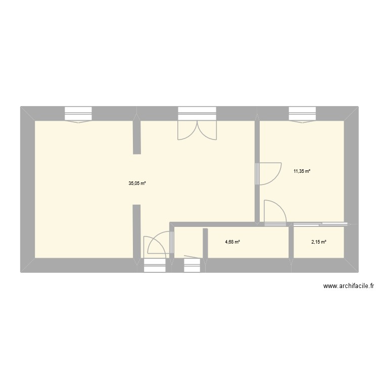 2TNE MASSON SACHA. Plan de 4 pièces et 53 m2