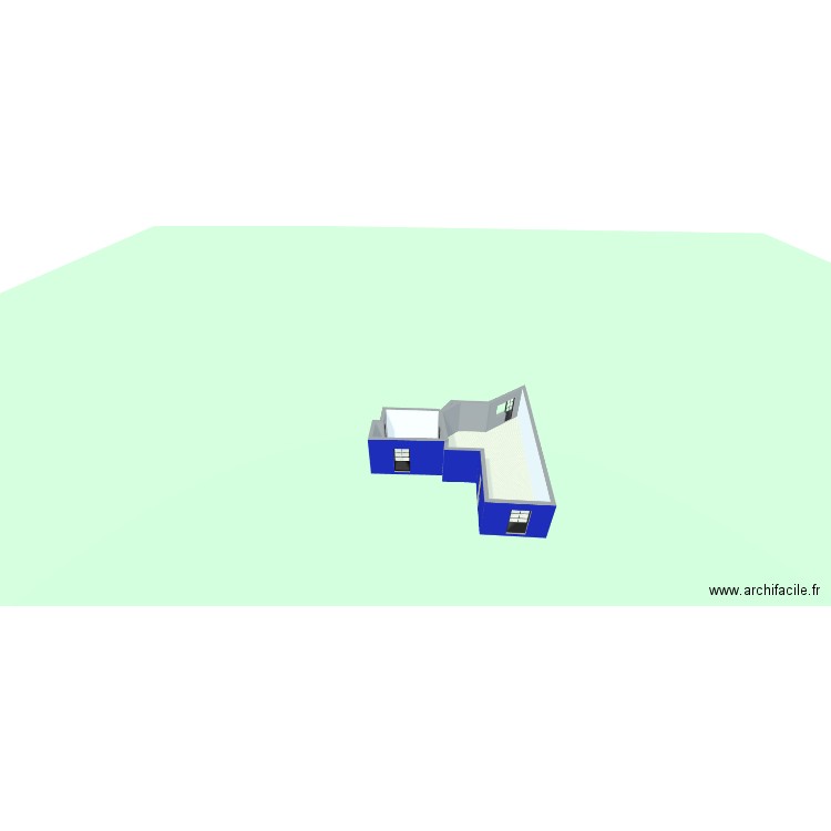 docteur. Plan de 3 pièces et 48 m2