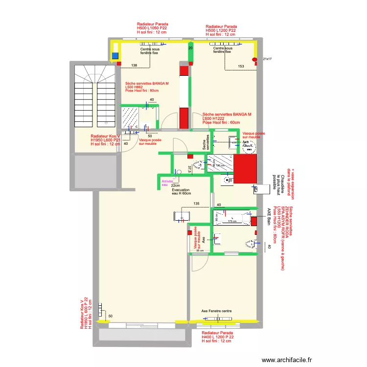 Meerlaan Eau Chauffage. Plan de 0 pièce et 0 m2