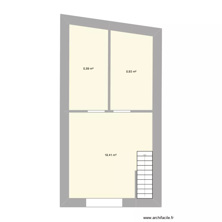 PARADIS 20 RDC. Plan de 3 et 37 m² PARADIS 20 RDC. Plan de 3 et 37 m²