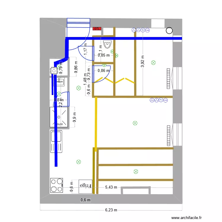 Appartement 3&deg; Etage. Plan de 