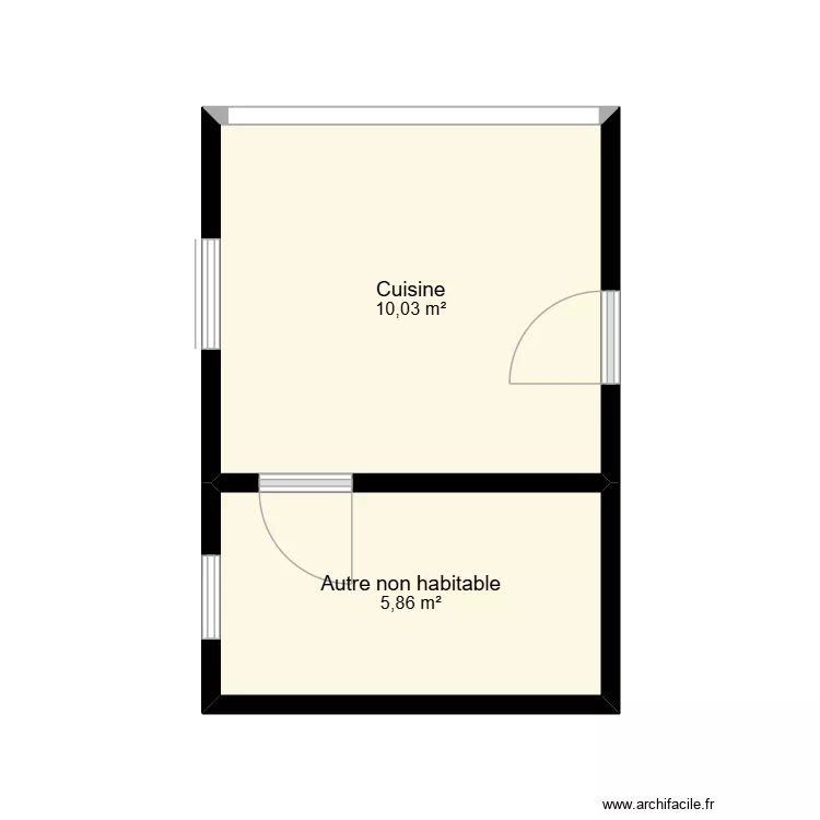 EsquisseDissi. Plan de 2 et 16 m² EsquisseDissi. Plan de 2 et 16 m²
