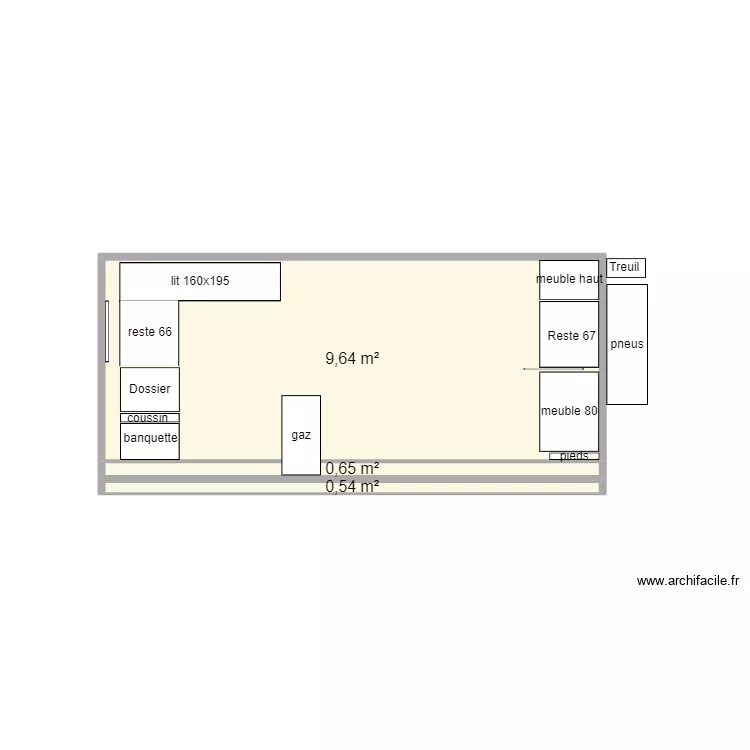 Cellule vue de coté. Plan de Cellule vue de coté. Plan de