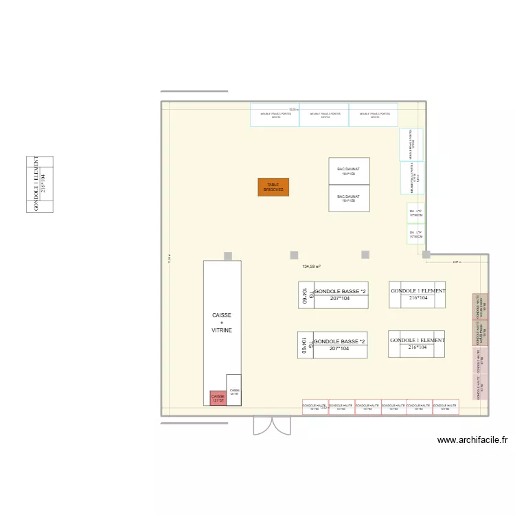 herbiax. Plan de 1 et 135 m² herbiax. Plan de 1 et 135 m²